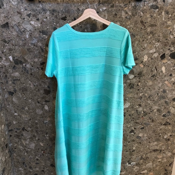 Hard to Find Mint Green Ruffle Pintuck Stripe Carly - Picture 8 of 8